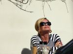 Amsterdam 21 april 2015
Connie Breukhoven geniet lekker op terras van het zonnetje
