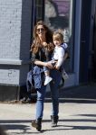 Amsterdam 14 april 2015  
Danie Bles met zoon op de cornelis schuytstraat