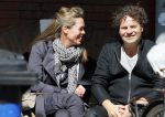 Amsterdam 14 april 2015
Dirk en Suze Zeelenberg op terras op de cornelis schuytstraat