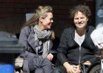 Amsterdam 14 april 2015
Dirk en Suze Zeelenberg op terras op de cornelis schuytstraat