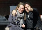 Amsterdam 14 april 2015
Dirk en Suze Zeelenberg op terras op de cornelis schuytstraat