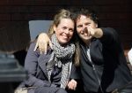 Amsterdam 14 april 2015
Dirk en Suze Zeelenberg op terras op de cornelis schuytstraat