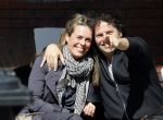 Amsterdam 14 april 2015
Dirk en Suze Zeelenberg op terras op de cornelis schuytstraat