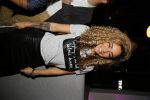 Rotterdam 9 april 2015
Fajah Lourens met haar nieuwe vriend bij de opening van de nieuwe zaak waar Winston Post de manager is in het Hilton Hotel.