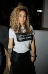 Rotterdam 9 april 2015
Fajah Lourens met haar nieuwe vriend bij de opening van de nieuwe zaak waar Winston Post de manager is in het Hilton Hotel.