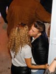 Rotterdam 9 april 2015
Fajah Lourens met haar nieuwe vriend bij de opening van de nieuwe zaak waar Winston Post de manager is in het Hilton Hotel.