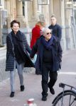 Amsterdam 12 april 2015
Premiere sunshine boys in het nieuwe de la mar theater. Frans Weisz en partner Regina van Gelderen