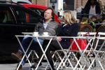 Amsterdam 8 april 2015
Frits Sissing met een kennis op terras.