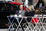 Amsterdam 8 april 2015
Frits Sissing met een kennis op terras.