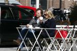 Amsterdam 8 april 2015
Frits Sissing met een kennis op terras.