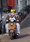Amsterdam 10 april 2015    
Henk en Louise Schiffmacher op de scooter