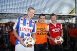 Volendam 15 april 2015
Het mini jan Smit stadion is vanavond geopend met een serie penaltie s van Henk Veerman en Robert Muhren op Jan Smit als keeper. Ook Liza Fem Emma en Senn waren aanwezen alsmede ome Cor