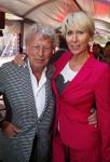 Amsterdam 11 april 2015  
Presentatie boek en 70e verjaardag van Joop Braakhekke bij le Garage. Zijn moeder van 104 jaar oud was aanwezig. jan des Bouvrie met Monique en Benny Garcia
