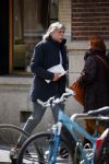 Amsterdam 28 april 2015
Johan Derksen op straat in Amsterdam.