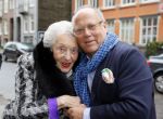 Amsterdam 11 april 2015  
Presentatie boek en 70e verjaardag van Joop Braakhekke bij le Garage. Zijn moeder van 104 jaar oud was aanwezig.