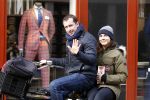 Amsterdam 7 april 2015
Kim v Kooten achter op de fiets bij haar man Jacob Derwig
