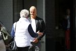 Amsterdam 30 april 2015  
Koen Verweij met (een) vriendin in zijn bmw cabrio en op straat