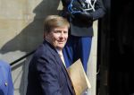 Amsterdam 23 april 2015  
Koning Willem Alexander viert zijn verjaardag in Paleis op de Dam.