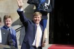 Amsterdam 23 april 2015  
Koning Willem Alexander viert zijn verjaardag in Paleis op de Dam.
