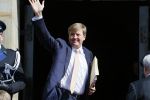 Amsterdam 23 april 2015  
Koning Willem Alexander viert zijn verjaardag in Paleis op de Dam.