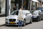 Amsterdam 8 april 2015
Kristina Bozilovic met haar jaguar op de pc hooftstraat