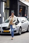 Amsterdam 8 april 2015
Kristina Bozilovic met haar jaguar op de pc hooftstraat