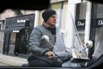 Amsterdam 11 april 2015   
Leco v Zadelhoff op zijn scooter op de pc hooftstraat