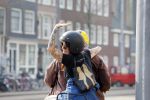 Amsterdam 10 april 2015    
Henk en Louise Schiffmacher op de scooter