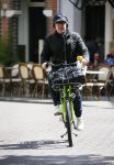 Amsterdam 28 april 2015  
Marc-Marie Huijbregts op de fiets in amsterdam