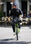Amsterdam 28 april 2015  
Marc-Marie Huijbregts op de fiets in amsterdam