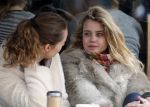 Amsterdam 4 april 2015 
Maria Kooistra met een vriendin op terras