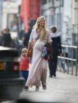 Amsterdam 10 april 2015    
Marije Braber de vriendin van Chris Zegers hoogzwanger