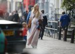 Amsterdam 10 april 2015    
Marije Braber de vriendin van Chris Zegers hoogzwanger