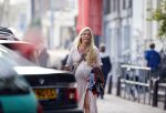 Amsterdam 10 april 2015    
Marije Braber de vriendin van Chris Zegers hoogzwanger