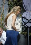 Amsterdam 10 april 2015    
Marije Braber de vriendin van Chris Zegers hoogzwanger