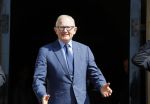Amsterdam 23 april 2015  
Koning Willem Alexander viert zijn verjaardag in Paleis op de Dam. Pieter v Vollenhoven