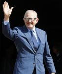 Amsterdam 23 april 2015  
Koning Willem Alexander viert zijn verjaardag in Paleis op de Dam. Pieter v Vollenhoven