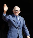 Amsterdam 23 april 2015  
Koning Willem Alexander viert zijn verjaardag in Paleis op de Dam. Pieter v Vollenhoven
