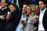 Eindhoven 18 april 2015
PSV_ Heerneveen 4-1 . Psv kampioen. Pieter v d Hoogenband en zijn nieuwe vriendin Marie JosÃ© Crooijmans verliefd op de tribune.