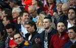 Eindhoven 18 april 2015
PSV_ Heerneveen 4-1 . Psv kampioen. Pieter v d Hoogenband en zijn nieuwe vriendin Marie JosÃ© Crooijmans verliefd op de tribune.