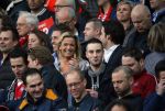 Eindhoven 18 april 2015
PSV_ Heerneveen 4-1 . Psv kampioen. Pieter v d Hoogenband en zijn nieuwe vriendin Marie JosÃ© Crooijmans verliefd op de tribune.