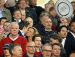 Eindhoven 18 april 2015
PSV_ Heerneveen 4-1 . Psv kampioen. Pieter v d Hoogenband en zijn nieuwe vriendin Marie JosÃ© Crooijmans verliefd op de tribune.