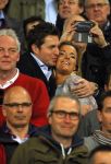 Eindhoven 18 april 2015
PSV_ Heerneveen 4-1 . Psv kampioen. Pieter v d Hoogenband en zijn nieuwe vriendin Marie JosÃ© Crooijmans verliefd op de tribune.