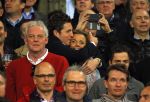 Eindhoven 18 april 2015
PSV_ Heerneveen 4-1 . Psv kampioen. Pieter v d Hoogenband en zijn nieuwe vriendin Marie JosÃ© Crooijmans verliefd op de tribune.