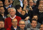 Eindhoven 18 april 2015
PSV_ Heerneveen 4-1 . Psv kampioen. Pieter v d Hoogenband en zijn nieuwe vriendin Marie JosÃ© Crooijmans verliefd op de tribune.