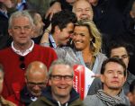 Eindhoven 18 april 2015
PSV_ Heerneveen 4-1 . Psv kampioen. Pieter v d Hoogenband en zijn nieuwe vriendin Marie JosÃ© Crooijmans verliefd op de tribune.