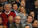 Eindhoven 18 april 2015
PSV_ Heerneveen 4-1 . Psv kampioen. Pieter v d Hoogenband en zijn nieuwe vriendin Marie JosÃ© Crooijmans verliefd op de tribune.