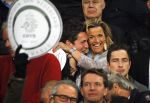 Eindhoven 18 april 2015
PSV_ Heerneveen 4-1 . Psv kampioen. Pieter v d Hoogenband en zijn nieuwe vriendin Marie JosÃ© Crooijmans verliefd op de tribune.