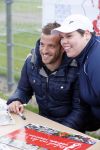 Beverwijk 27 april 2015
Rafael v d Vaart organiseert een voetbaltournooi bij vv Kennemers. Zijn vader Ramon en moeder Lolita werken ook mee. Sabia Engizek komt natuurlijk kijken en verricht de aftrap.