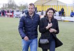 Beverwijk 27 april 2015
Rafael v d Vaart organiseert een voetbaltournooi bij vv Kennemers. Zijn vader Ramon en moeder Lolita werken ook mee. Sabia Engizek komt natuurlijk kijken en verricht de aftrap.